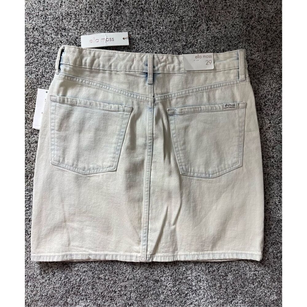 ❤️Ella Moss High Rise Denim Mini Skirt Sz29 - Picture 4 of 6